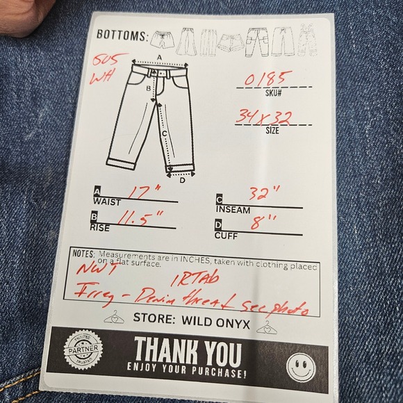 NWT Levis 505 Reg Straight Jeans Dark Wash Mens 34x32 Whiskering RARE One-R Tab - Picture 4 of 11